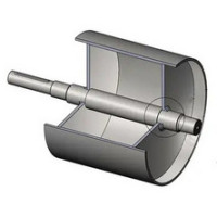 ∅305х250 барабан приводной с приварным валом