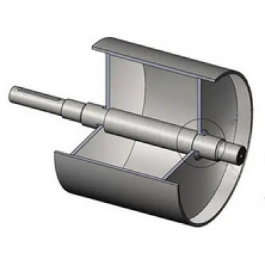 ∅305х750 барабан приводной с приварным валом