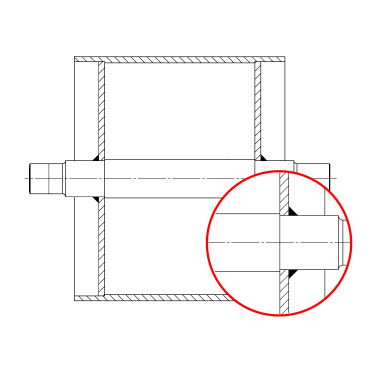 Заказ барабана с приварным валом