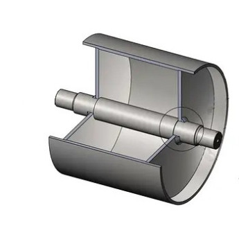 ∅305х250 барабан неприводной с приварным валом