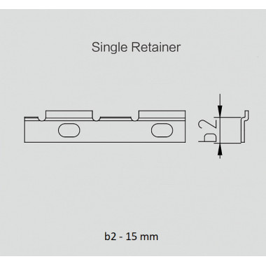 Стопорная планка односторонняя